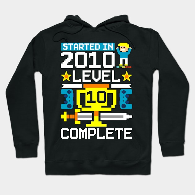 gamer gamer 10th birthday present children Hoodie by QQdesigns